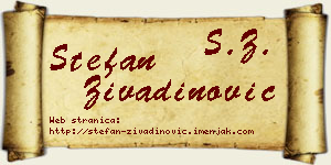 Stefan Živadinović vizit kartica